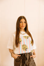 Load image into Gallery viewer, Leopard Distressed Oversized Graphic Tee