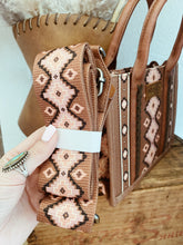 Load image into Gallery viewer, Chocolate Aztec Wrangler Purse H024