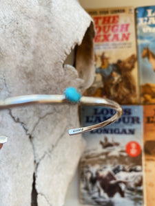 Simple Turquoise Native Made Cuff TC