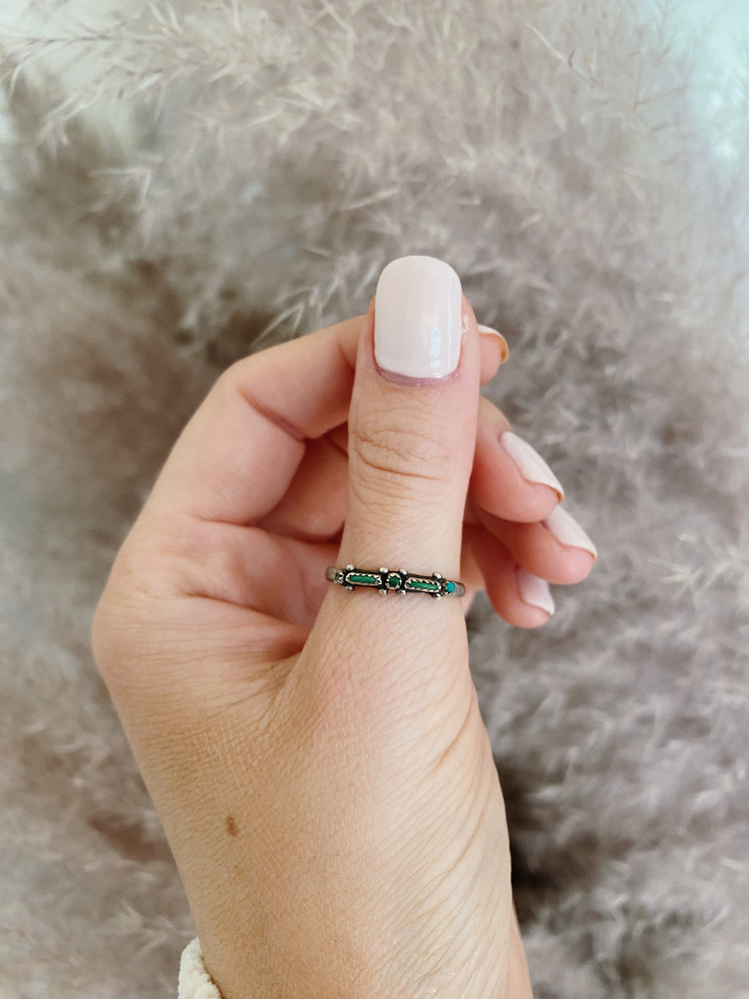 Dainty Turquoise Ring Sz 7