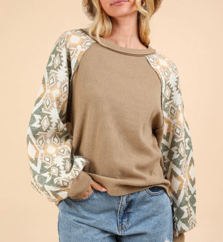 Aztec Detail Long Sleeve