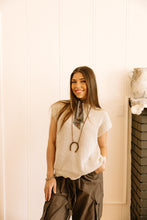 Load image into Gallery viewer, Cream Sleeveless Sweater Vest