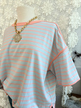 Load image into Gallery viewer, Summer Sky Striped Tee