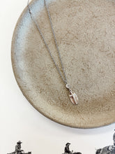 Load image into Gallery viewer, Matte Silver Cross Necklace