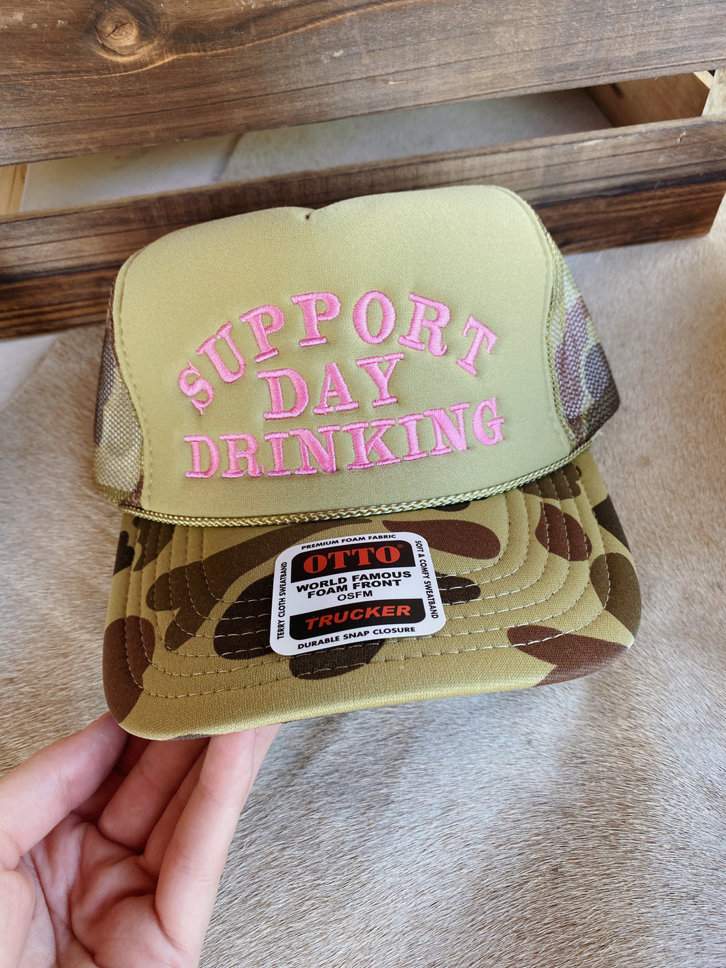 Camo Support Day Drinking Hat