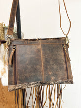 Load image into Gallery viewer, Brindle Leather Fringe Purse