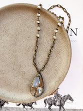 Load image into Gallery viewer, Soldered Glass Cross Necklace