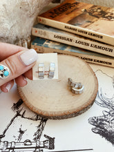 Load image into Gallery viewer, Mother of Pearl Native Made Huggie Hoops TC