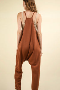 Quilted Brown Jumpsuit B118