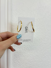 Load image into Gallery viewer, 35mm Minimalist Gold Hoop