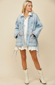 Denim Tie Jacket