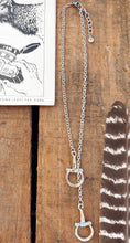 Load image into Gallery viewer, Silver Equestrian Lariat Necklace