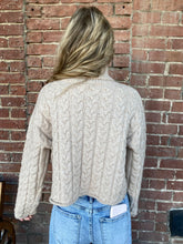 Load image into Gallery viewer, Turtle Neck Cable Knit Sweater