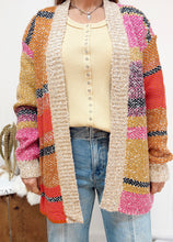 Load image into Gallery viewer, Color Block Cardigan
