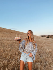 Off the Shoulder Ruffle Top