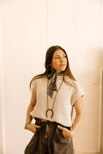 Load image into Gallery viewer, Cream Sleeveless Sweater Vest