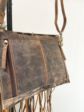 Load image into Gallery viewer, Brindle Leather Fringe Purse