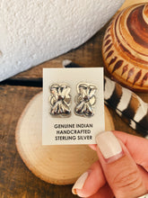 Load image into Gallery viewer, Sterling Bow Tie Earrings - Native Made TC E015