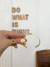 Load image into Gallery viewer, Pearl + Brass Handmade Cuff