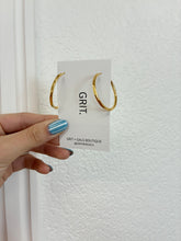 Load image into Gallery viewer, 35mm Minimalist Gold Hoop
