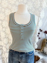 Load image into Gallery viewer, Mocha Sky Striped Tank