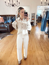 Load image into Gallery viewer, White Square Pocket Pants