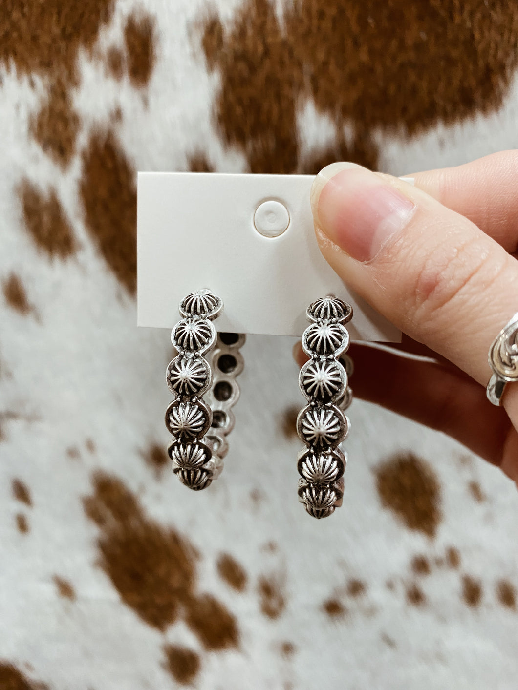 Concho Hoop Earrings E059