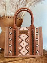 Load image into Gallery viewer, Chocolate Aztec Wrangler Purse H024