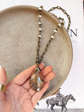 Load image into Gallery viewer, Soldered Glass Cross Necklace