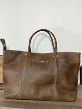 Load image into Gallery viewer, Snaffle Bit Leather Tote Bag Purse