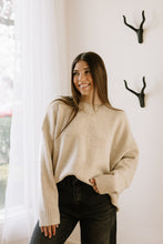 Load image into Gallery viewer, Back Tie Taupe Sweater