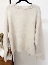 Load image into Gallery viewer, Split Hem Side Tie Sweater