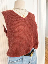 Load image into Gallery viewer, Rust Knit Sweater Top