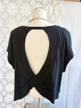 Load image into Gallery viewer, Open Back Top - Black