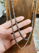 Load image into Gallery viewer, Stacked Silver Pearl Necklace