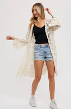 Load image into Gallery viewer, Crochet Lace Cardigan