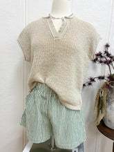 Load image into Gallery viewer, Green Pinstripe Shorts