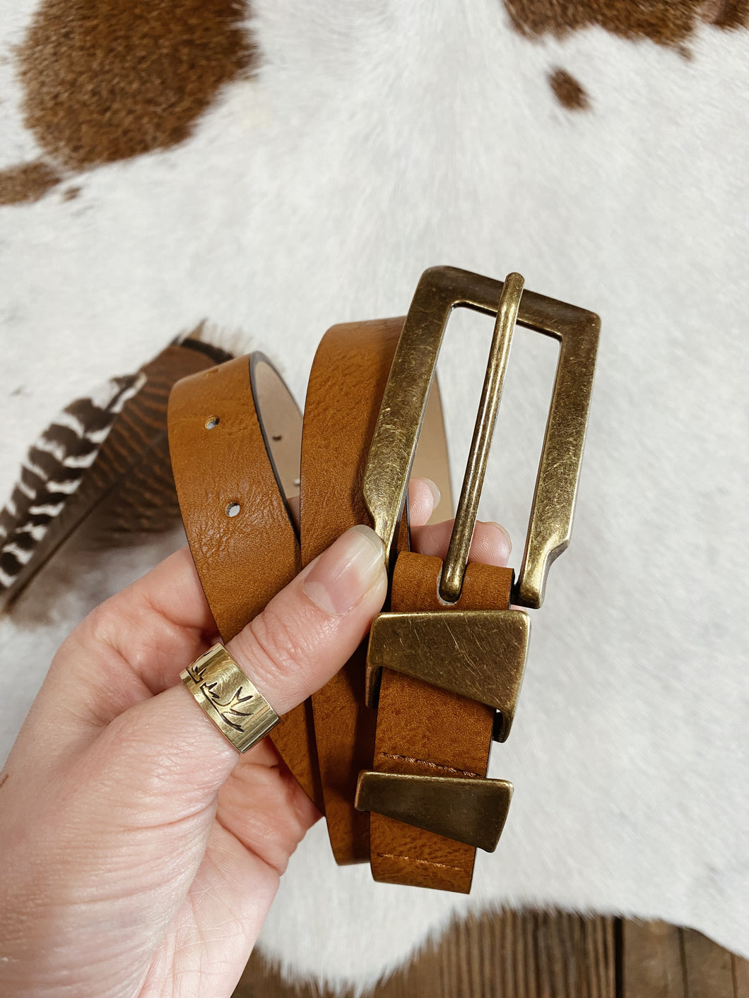 Rectangle Buckle Belt