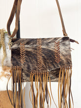 Load image into Gallery viewer, Brindle Leather Fringe Purse