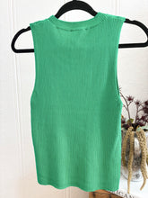 Load image into Gallery viewer, Ribbed Essentials Tank - Green