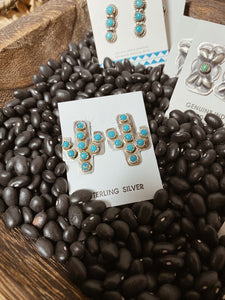 Turquoise Stone Cactus Earrings TC