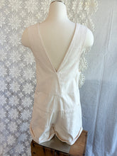 Load image into Gallery viewer, Snap Short Overalls - Cream