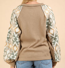 Load image into Gallery viewer, Aztec Detail Long Sleeve