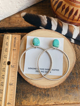 Load image into Gallery viewer, Turquoise Native Made Hoops TC E026