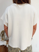 Load image into Gallery viewer, Knit Thermal Short Sleeve - Eggshell