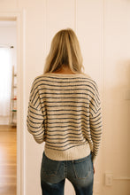 Load image into Gallery viewer, Striped Lightweight Button Cardigan