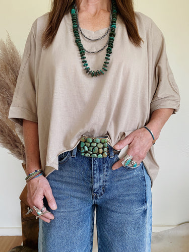 Easy Breezy Taupe Top