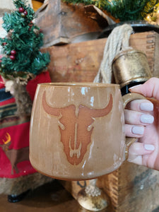GRIT + Cowskull Handmade Mug