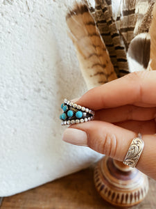 Multi Stone Turquoise Ring ~ Size 6 TC