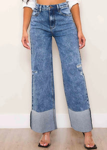 Dark Wash Tall Cuff Jeans